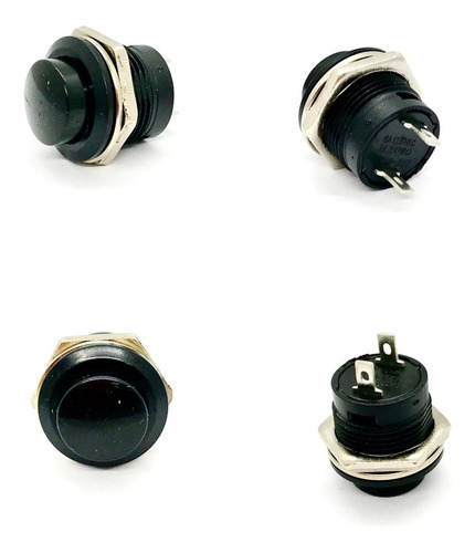 1x Chave Push Button Tipo Start- Bujão R13-507 Preto