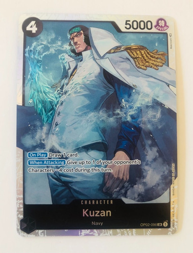 Kuzan Op02-096. Super Rare. One Piece Tcg.