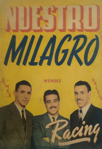 Revista Racing 244 Simes,tucho Mendez Y Salvini,año 1948