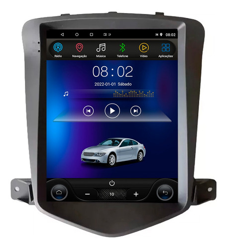 Multimidia Tesla Cruze 9,7p Android Carplay 2gb 32gb