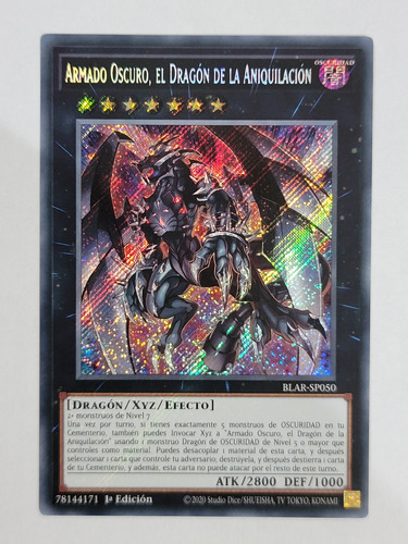 Yu-gi-oh! Dark Armed, The Dragon Of Annihilation Blar-sp050