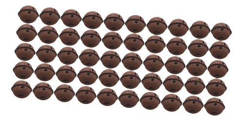50 Pieces Rust Star And Bell Metal Bells Diy Craft 4cm Bell