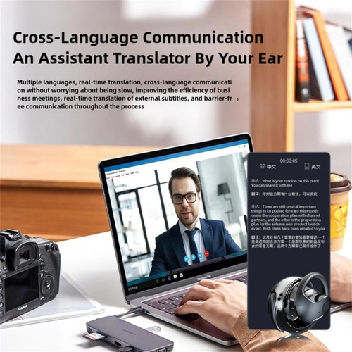 Hy-t26 Pro Fone De Ouvido Ai Tradução De Idioma