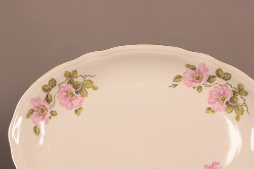 Antigua Bandeja Ovalada Mediana Porcelana Grand Boulagne (Usado)