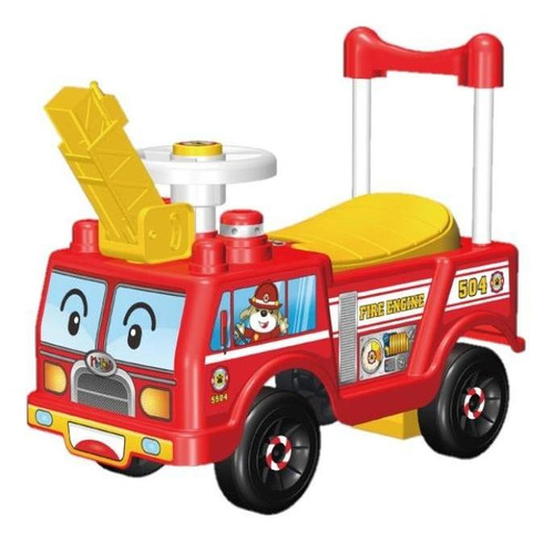 Carro Montable Para Niño Mytoy Bomberos Compartimento