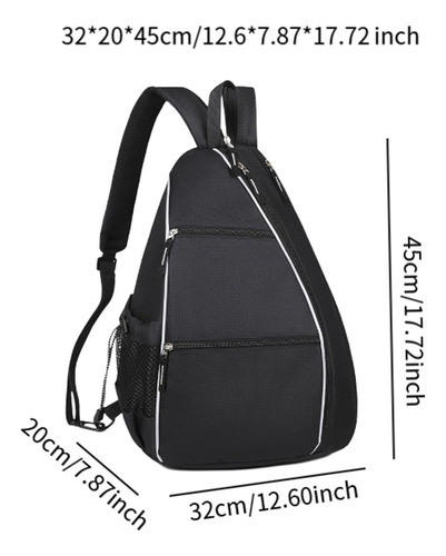 Mochila De Tenis Con Cierre De Cremallera Informal Y