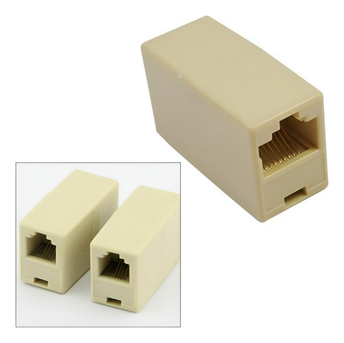 5 Empalme Red Rj45 Cable Utp Internet Hembra Union Extension