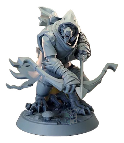 Set 8 Dnd Miniatura Mini Figura 35mm Resina 3d Lobos Worgen Set Completo