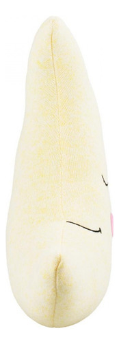 Lua Amarela Com Rosto De Pelúcia 33 Cm Cor Amarelo