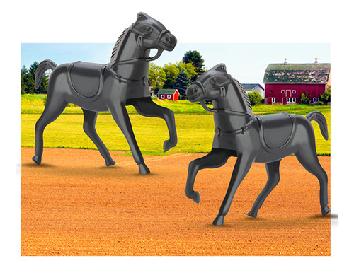 Caminhao Horse Strada 49cm Com Cavalos Silmar Brinquedos Plástico