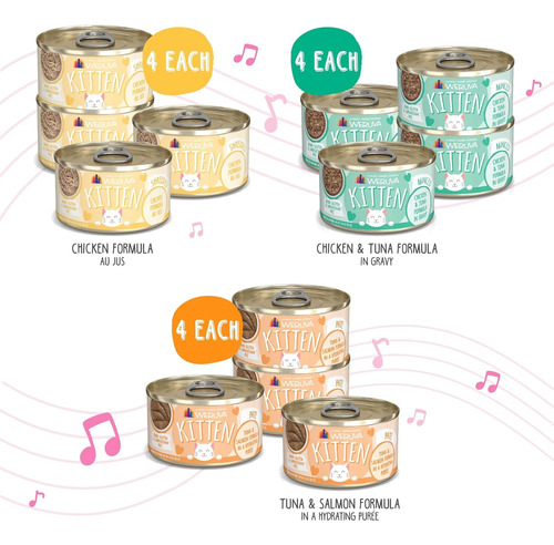 Weruva Gatito - Can Jam! Alimento Humedo 12 Latas 3oz
