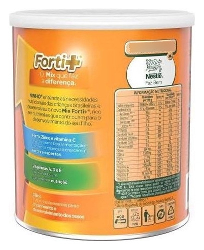 Composto Lácteo Nestlé Ninho Forti+ Zero Lactose Kit 8 Un