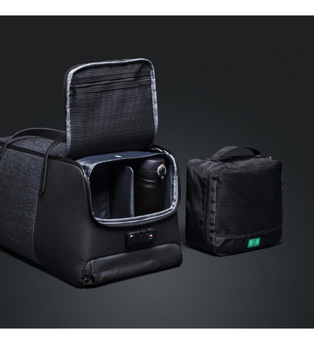Bolsa Porta Terno Premium Executiva Korin Flexpack Go 36l K2-i Antifurto Com Cabo De Aço Cor Preto Liso