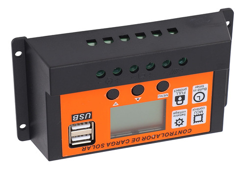 Controlador Regulador De Panel Solar Orange Pwm Auto Adaptin