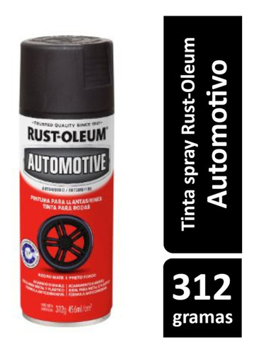 Spray Preto Fosco Para Rodas - Rust Oleum