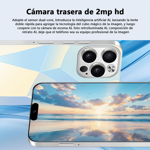 Teléfonos Inteligentes Android Baratos C15 Pro Max 6.28 Pulgadas Ram2gb Y Rom16gb