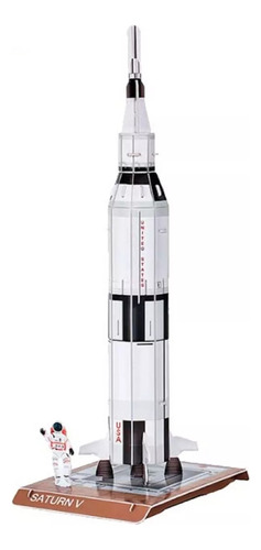 Rompecabezas 3d Saturn V Rocket Nasa 24 Piezas Nivel Inicial