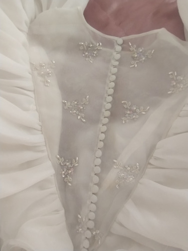 Vestido Novia Artesanal Adaptable Para 15 (Usado)