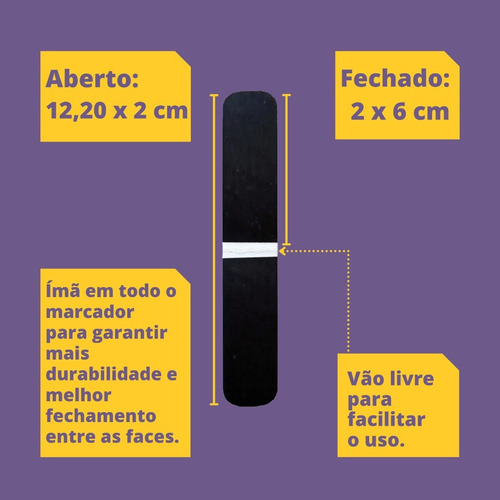 Imagem 7 de 8 de Marcador De Página Magnético Kit 4 Marcadores George Orwell
