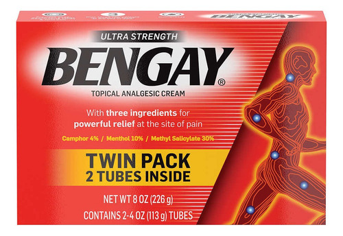 Pomada Bengay Ultra Strength - Kit C/2 Unids 113g Sim