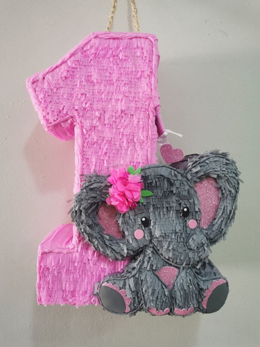 Piñatas Personalizadas, Número 1, Elefante, Bautizo