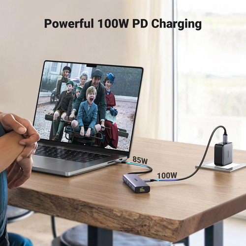 Hub Usb C Ugreen Revodok 6 En 1 Con Gigabit Ethernet 4k Hdmi