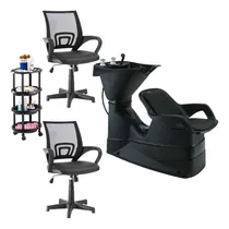 Comprar Combo De Peluquería Lava, 2 Sillones   Y Ayudante