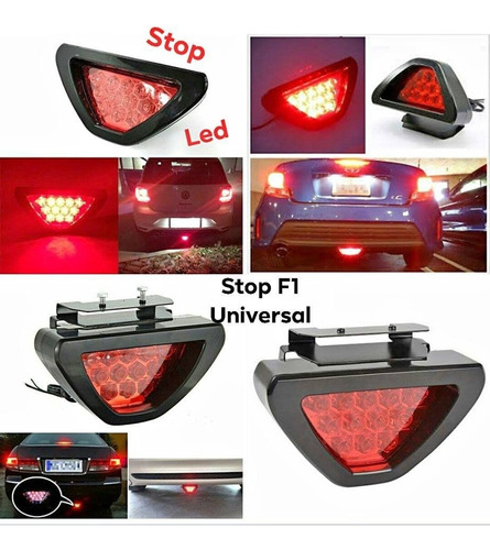 Stop F1 Universal Dos Funciones Estrobo Y Fijo Para Moto Aut