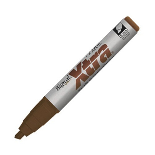 Marcador Permanente Azor Signal Xtra 40007 Cincel Cafe 12pzs