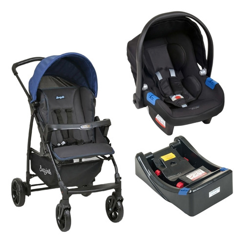 Kit Carro Ecco E Bebê Conforto Touring Com Base -burigotto