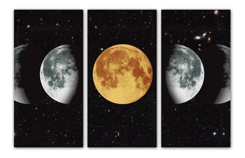 Cuadro 40x60cm Fases De La Luna Full Moon Universo