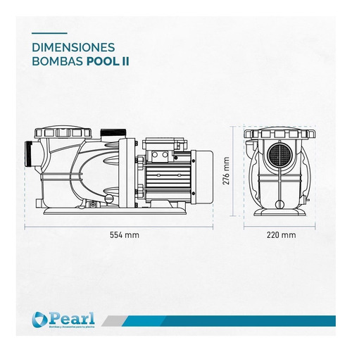 Bomba Pileta Autocebante Pearl Pool II 100 1 Hp