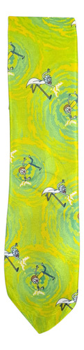 Corbata | Ram - Rick And Morty Portales Verde Limón Ram 1.4 M
