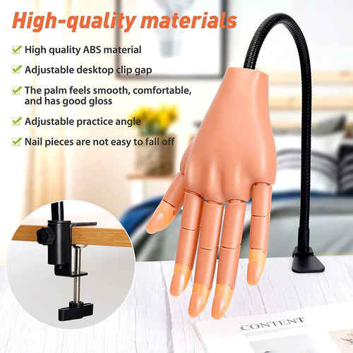 Mano De Práctica Para Uñas Acrílicas, Práctica De Mano, Kit