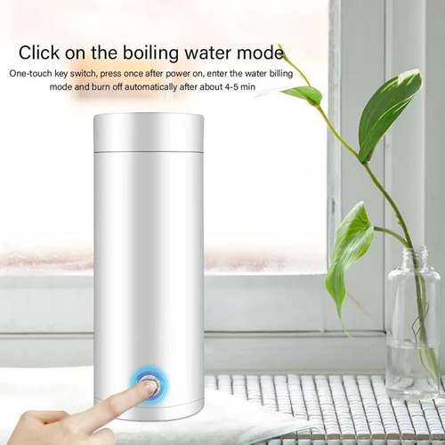 Chaleira Elétrica Portátil Thermos Coffee Bottle Ebulidor