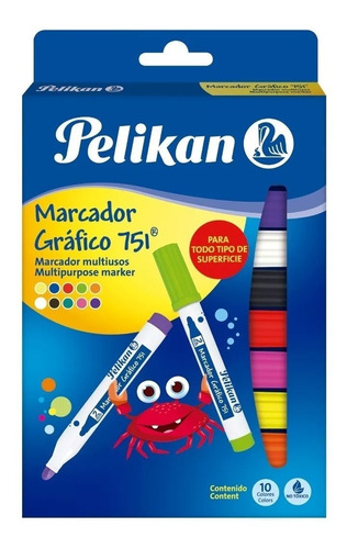 Marcador Gráfico 751 X 10 Pelikan