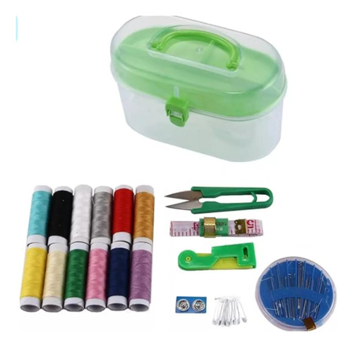 Set De Costura Portátil Y Costurero De Viaje Incluye Hilos Agujas Y Accesorios Para Coser Organizador Compacto Ideal Para Reparaciones Y Manualidades En Casa O De Viaje Ohmyshop