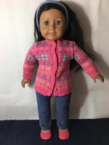 Muñeca Y Outfit Suéter American Girl Doll (Usado)