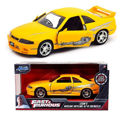 Carro Auto Jada Nissan Skyline Gt-r Bnr33 Fast Furious 1/32