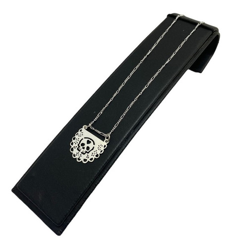 Collar Papel Picado Calavera Mod1 Plata 925