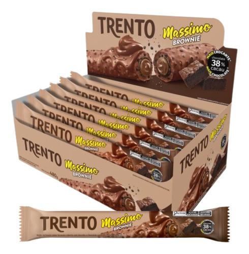 Chocolate Trento Massimo Brownie X16 Unidades