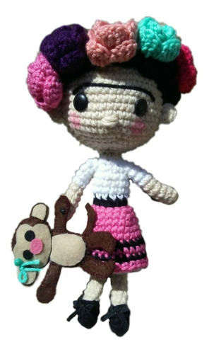 Frida Amigurumi Tejida A Mano (30 Cm) 