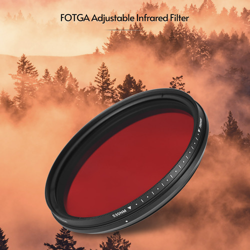 Filtro Infravermelho Ajustável Fotga 77mm Ir Pass Lente De R