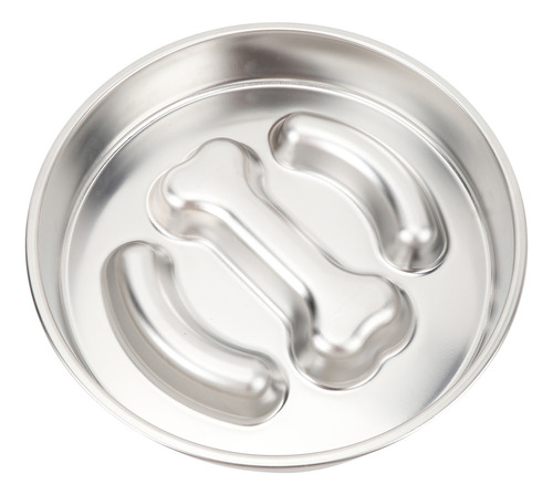 Comedero Para Comida Lenta Para Perros, Acero Inoxidable, 2