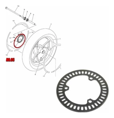 Rotor Sensor Abs Moto Yamaha Nmax