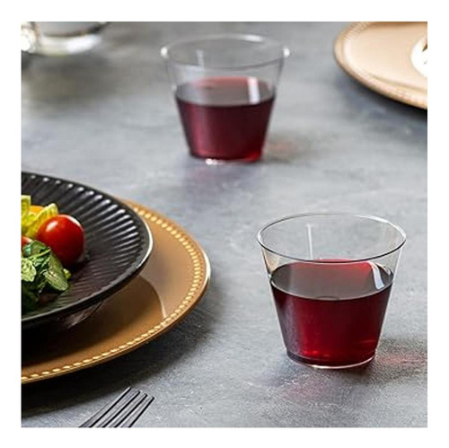 Vasos Y Vasos De Plástico Duro Transparente 5 Onzas Para