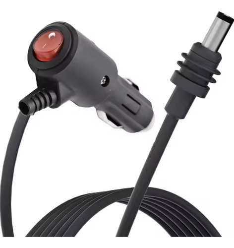 Cable 12v Starlink Mini Para Vehiculo Con Tecla Y Luz. Negro