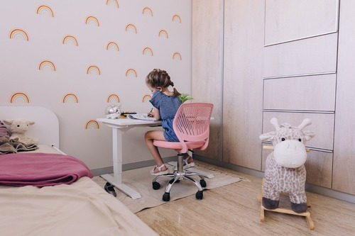 Randu Escritorio De Altura Ajustable Para Niños Blanco