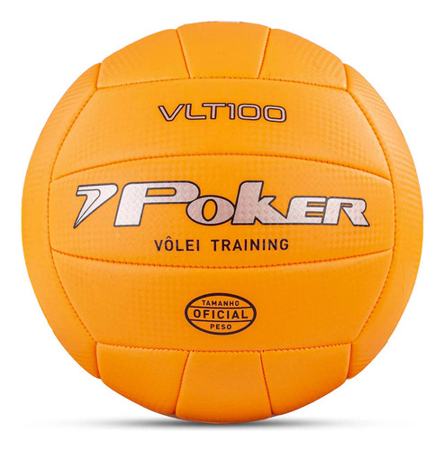 Bola De Vôlei Training Vlt 100 Poker Cor Laranja