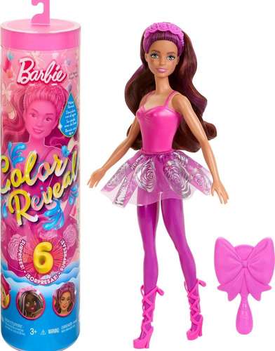 Barbie Bailarina Battet Color Reveal Muñeca 6 Sorpresas